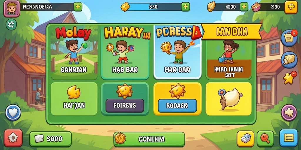 Level yang menantang dan penuh petualangan.