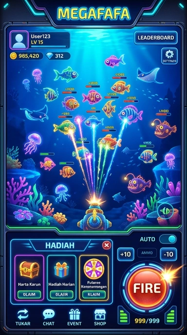 megafafa — layar beranda